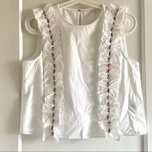 Zara crop top with crystals